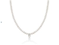 Collana Miluna Donna in Oro bianco Perla PCL6601